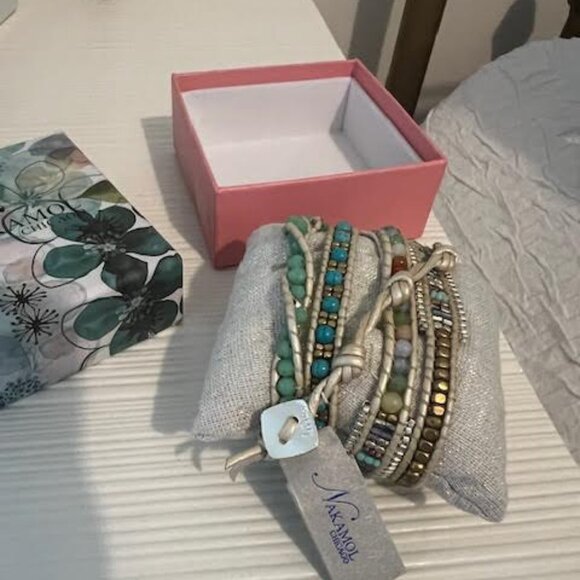 NEW Nakamol Beaded Wrap Bracelet - Picture 6 of 8